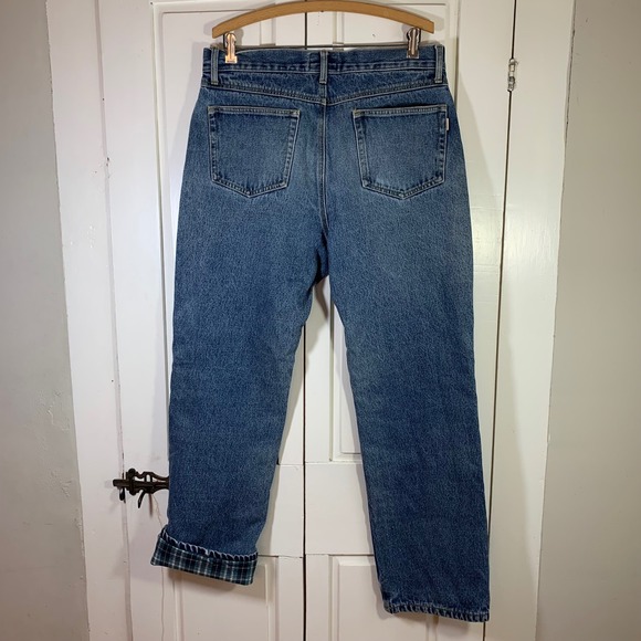 Red Head Mens Flannel Lined Jeans 34x34 (34x31.5) Warm Chores Denim Straight Leg - Picture 3 of 12